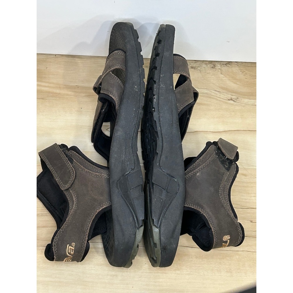 Teva Hiking Sandals Mens Brown Leather Outdoor Walking 10 Gorpcore Active‎ 6787 - Picture 6 of 7